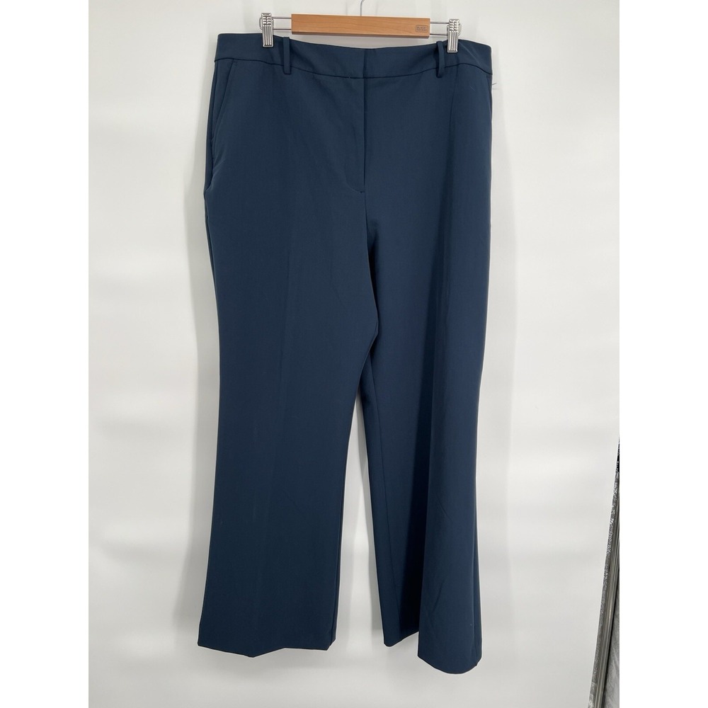 Worthington Women's Size 18 High Rise Trouser Petrol Blue Org $49